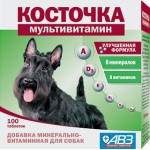 АВЗ-Косточка-мультивитамин подкормка для собак, 100 табл